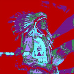Native American Chief Pop art